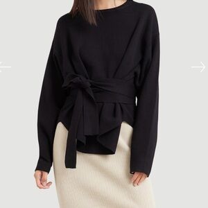 Modern Citizen Nara Tie Front knit sweater